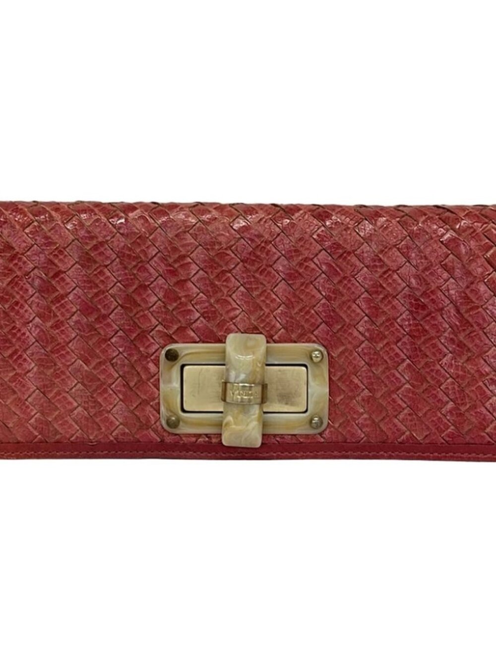 FURLA Pink Leather Clutch Bag